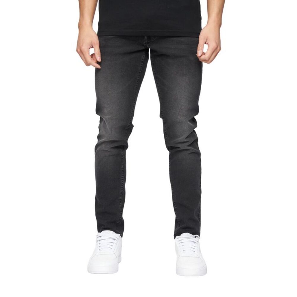 Crosshatch Mens Buraca Slim Jeans / Black Wash